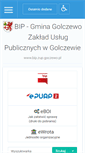 Mobile Screenshot of bip.zup.golczewo.pl