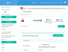 Tablet Screenshot of bip.zup.golczewo.pl