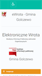 Mobile Screenshot of e-wrota.golczewo.pl