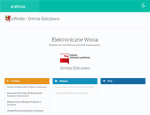 Tablet Screenshot of e-wrota.golczewo.pl