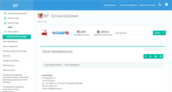 Desktop Screenshot of bip.golczewo.pl