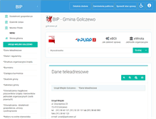 Tablet Screenshot of bip.golczewo.pl